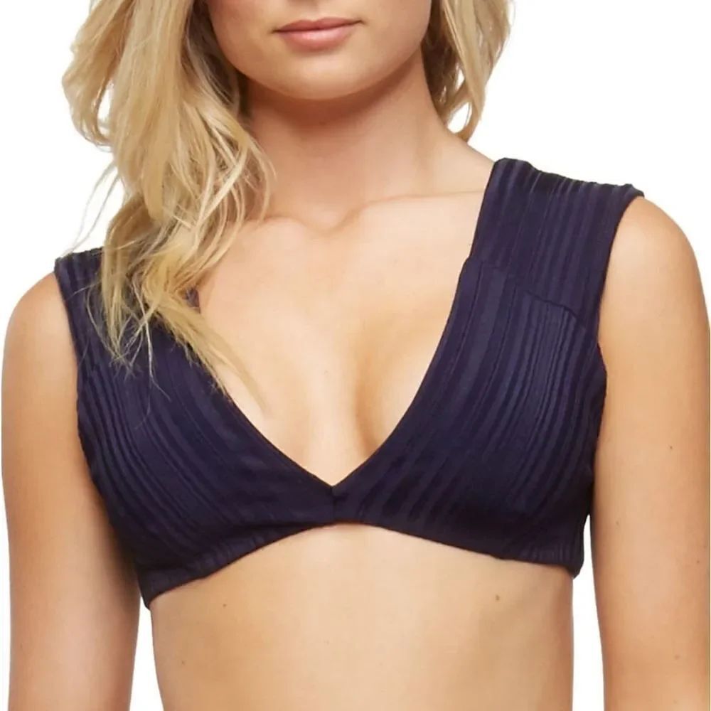 Tavik Swimwear Blue Alcamy Bikini Top Sz M